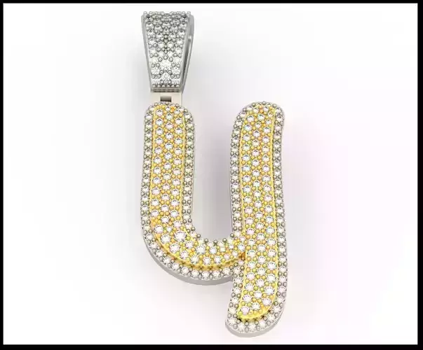 Y CURVED FONT PENDANT