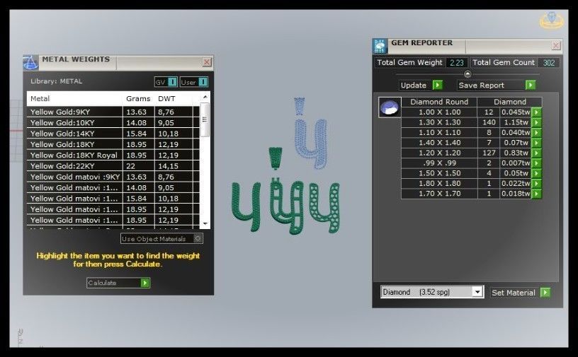 Y CURVED FONT PENDANT 3D print model_10