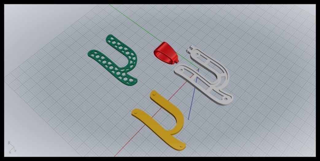 Y CURVED FONT PENDANT 3D print model_7