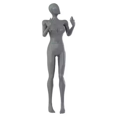 Female Abstract Gray Mannequin 80