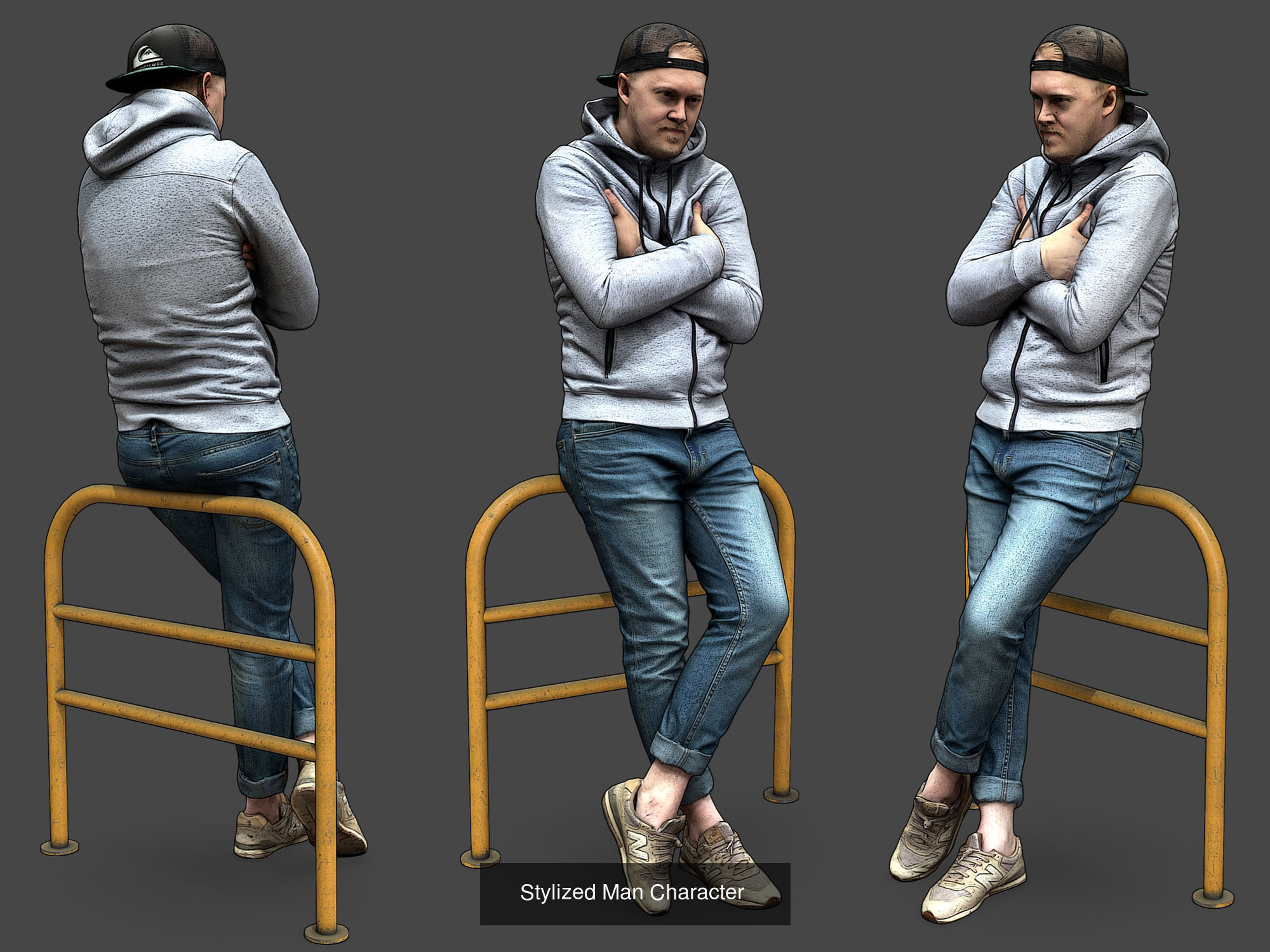 Stylized Characters Volume 3 3D Model Collection_6
