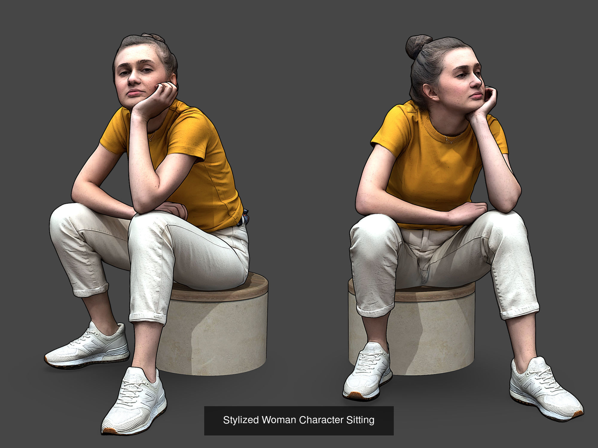 Stylized Characters Volume 3 3D Model Collection_12