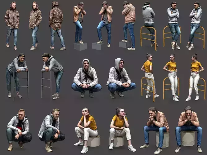 Stylized Characters Volume 3 3D Model Collection