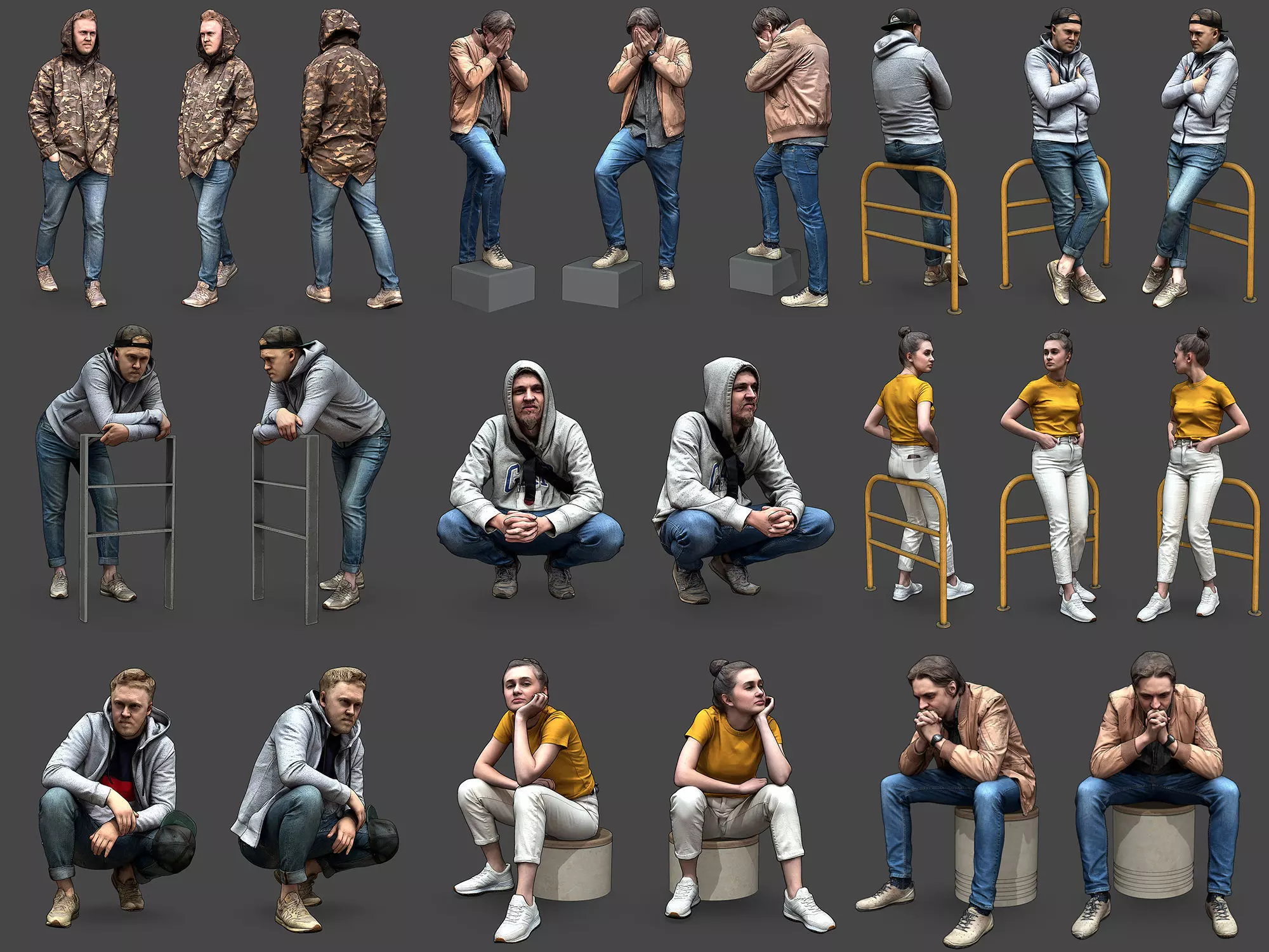 Stylized Characters Volume 3 3D Model Collection_0