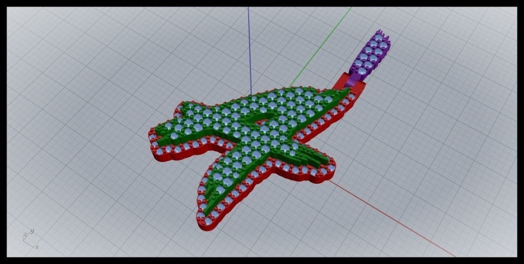 A PAVE LETTER FONT PENDANT 3D print model_5