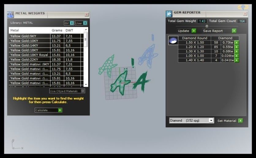 A PAVE LETTER FONT PENDANT 3D print model_11