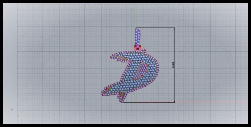 D PAVE LETTER FONT PENDANT 3D print model_6