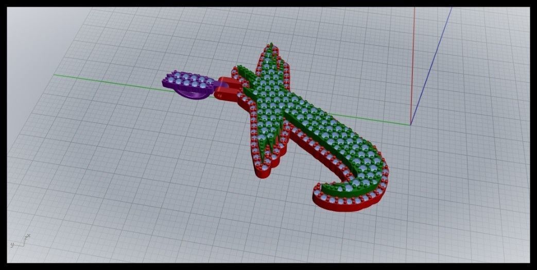 J PAVE LETTER FONT PENDANT 3D print model_2