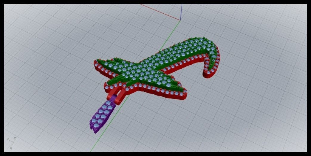 J PAVE LETTER FONT PENDANT 3D print model_3