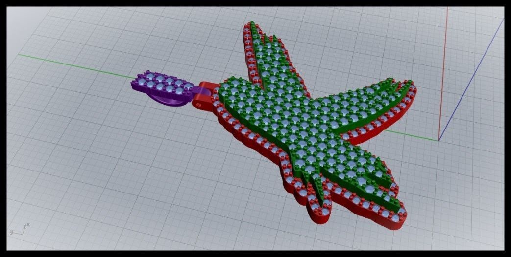 K PAVE LETTER FONT PENDANT 3D print model_2