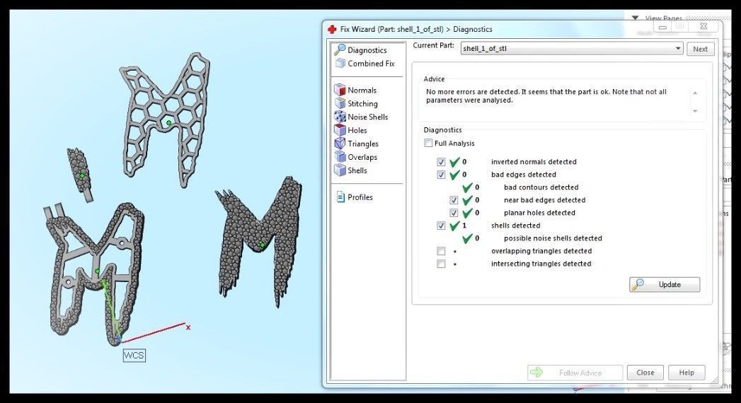 M PAVE LETTER FONT PENDANT 3D print model_10