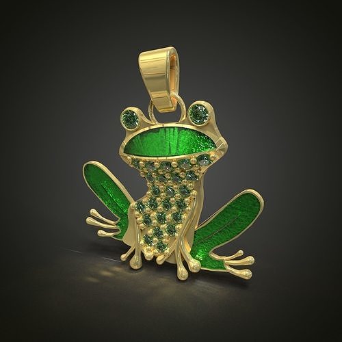 frog necklaces Free 3D print model