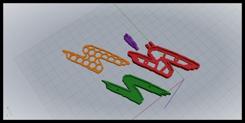 N PAVE LETTER FONT PENDANT 3D print model_7