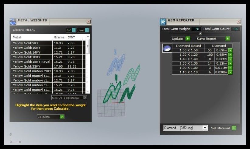 N PAVE LETTER FONT PENDANT 3D print model_11