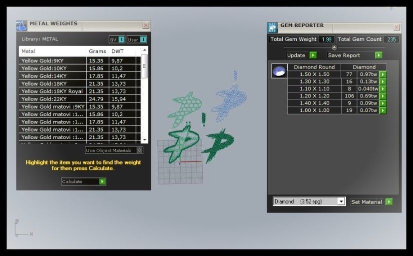 P PAVE LETTER FONT PENDANT 3D print model_11