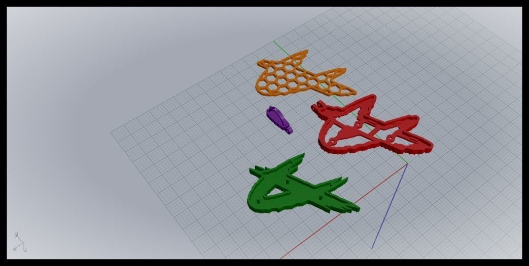 P PAVE LETTER FONT PENDANT 3D print model_7