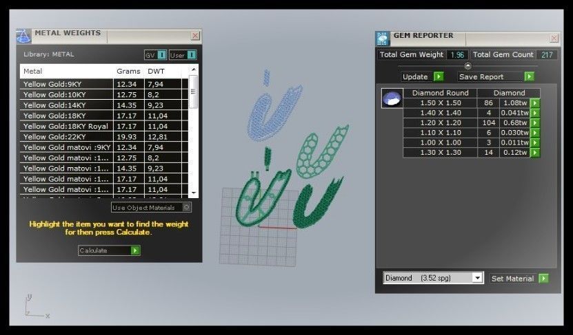 U PAVE LETTER FONT PENDANT 3D print model_11