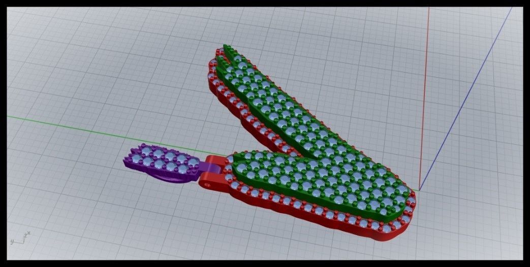 V PAVE LETTER FONT PENDANT 3D print model_2