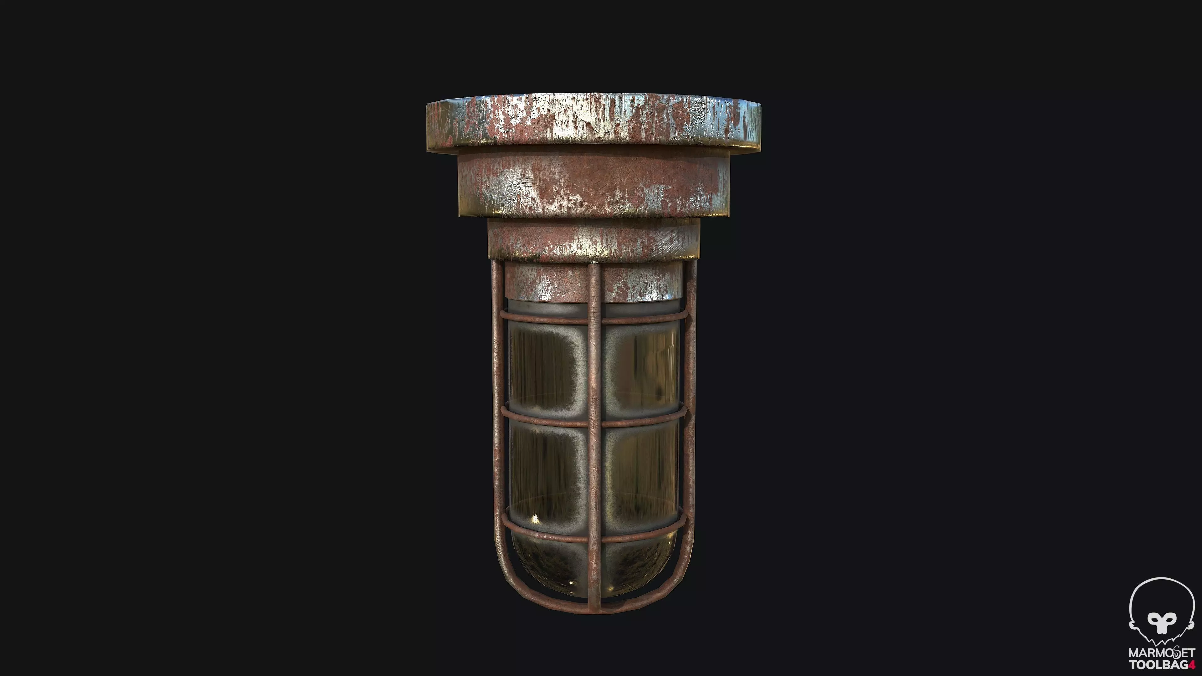 Bunker Light PBR Low-poly 3D model_0