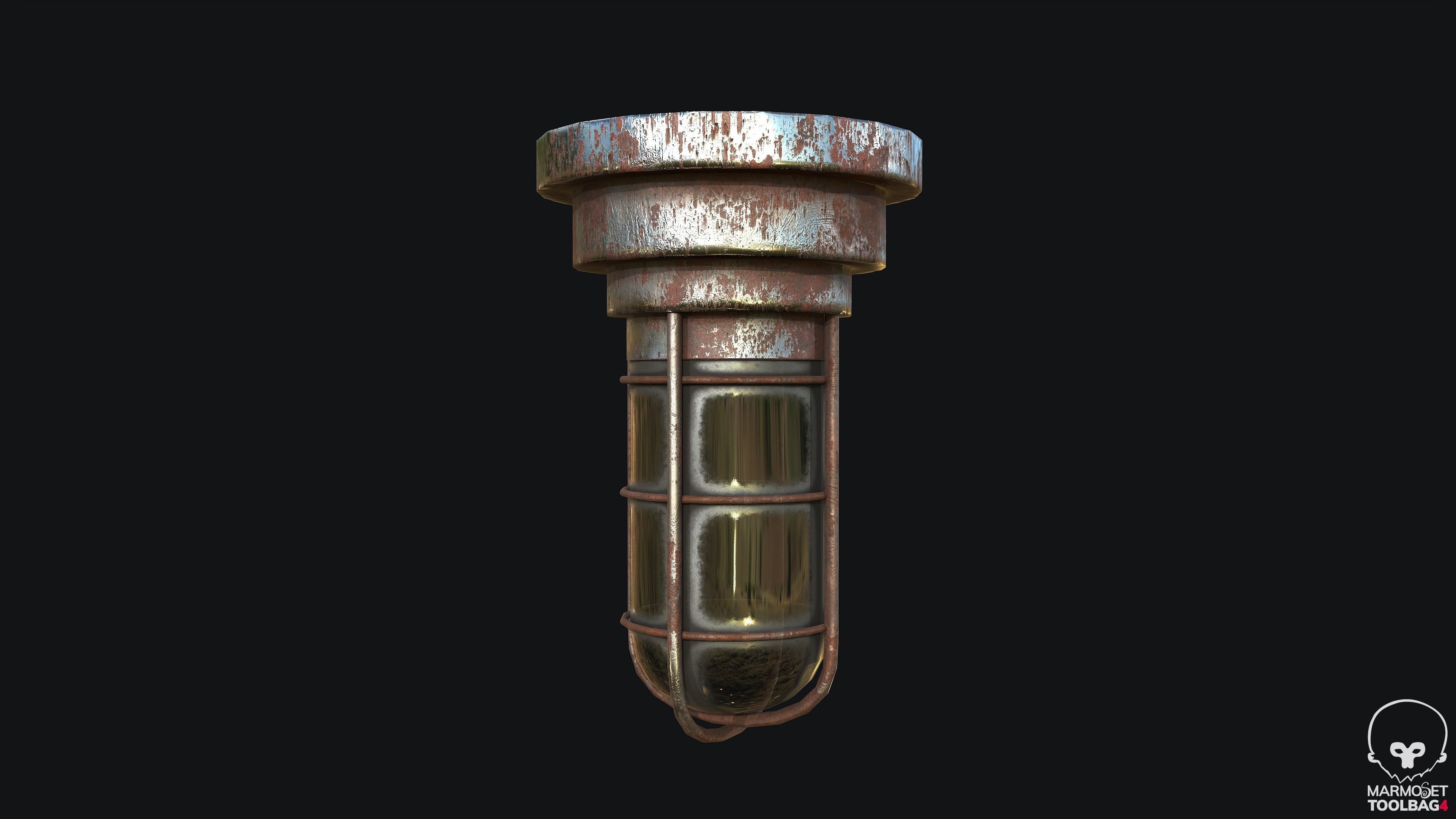 Bunker Light PBR Low-poly 3D model_1