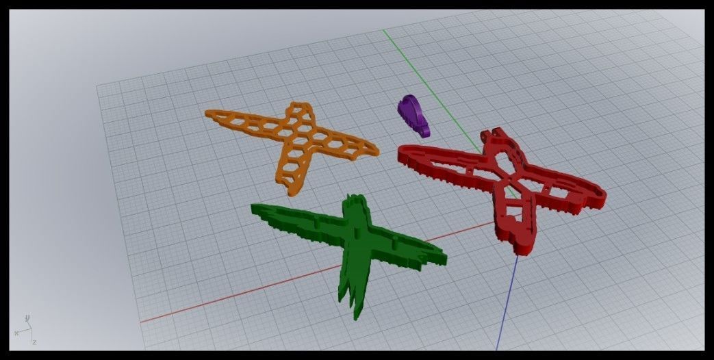 X PAVE LETTER FONT PENDANT 3D print model_7