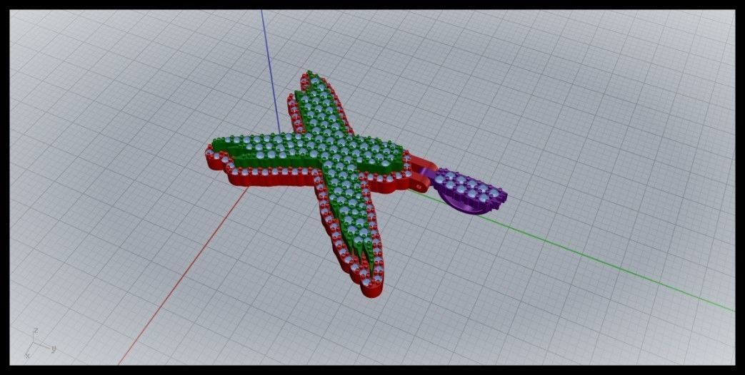 X PAVE LETTER FONT PENDANT 3D print model_4