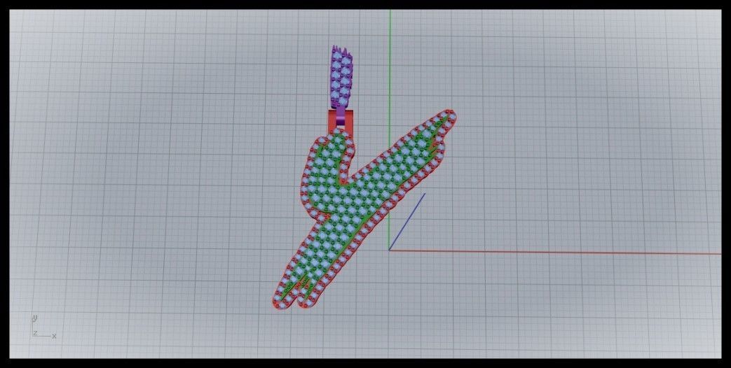 Y PAVE LETTER FONT PENDANT 3D print model_5