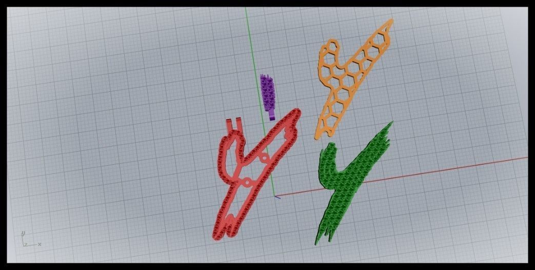 Y PAVE LETTER FONT PENDANT 3D print model_7