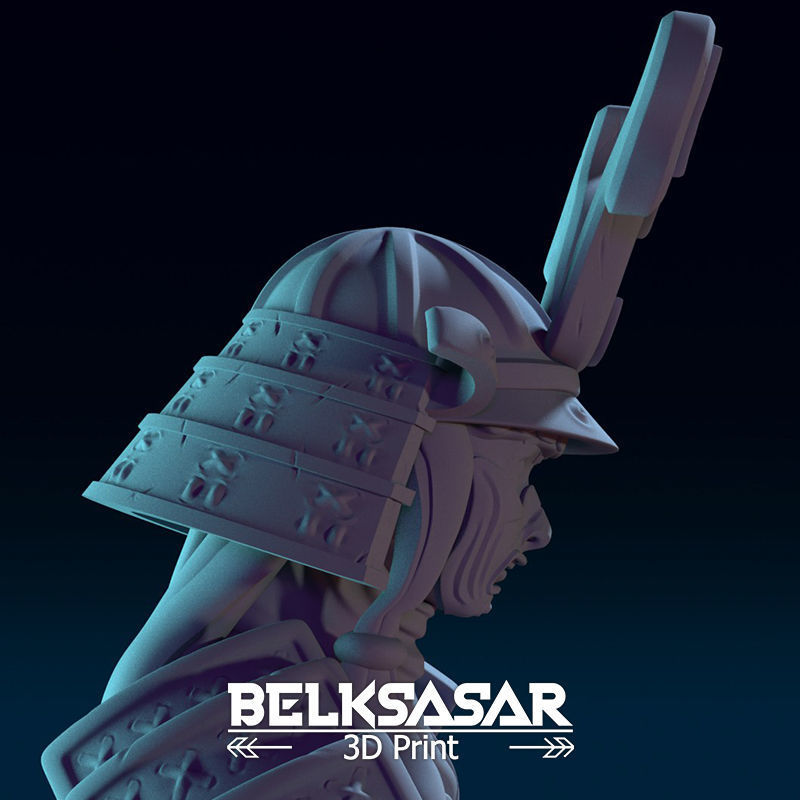 Samurai Girl Topless 3D print model_13