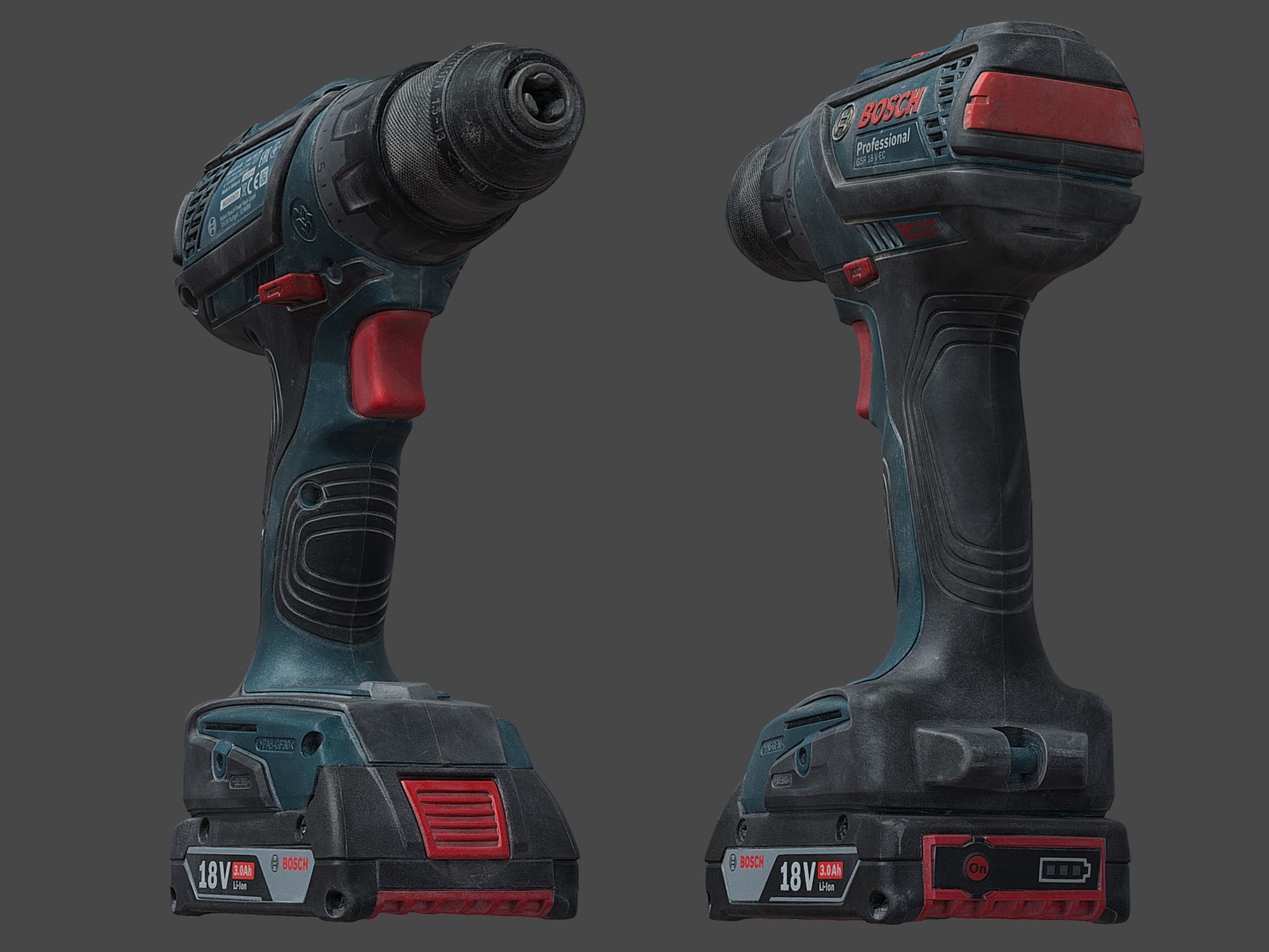 Bosch GSR Screwdriver Raw Scan 3D model_8