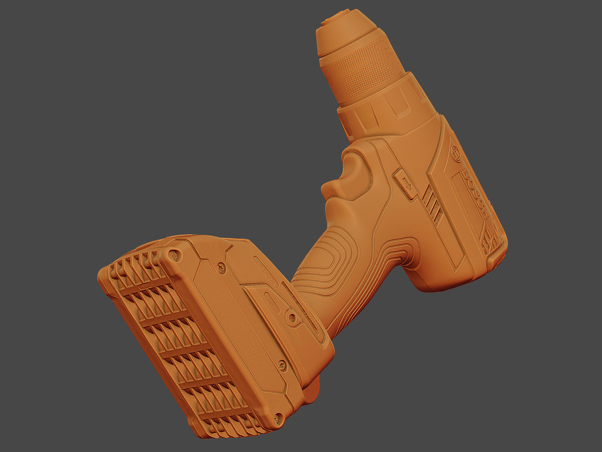 Bosch GSR Screwdriver Raw Scan 3D model_16
