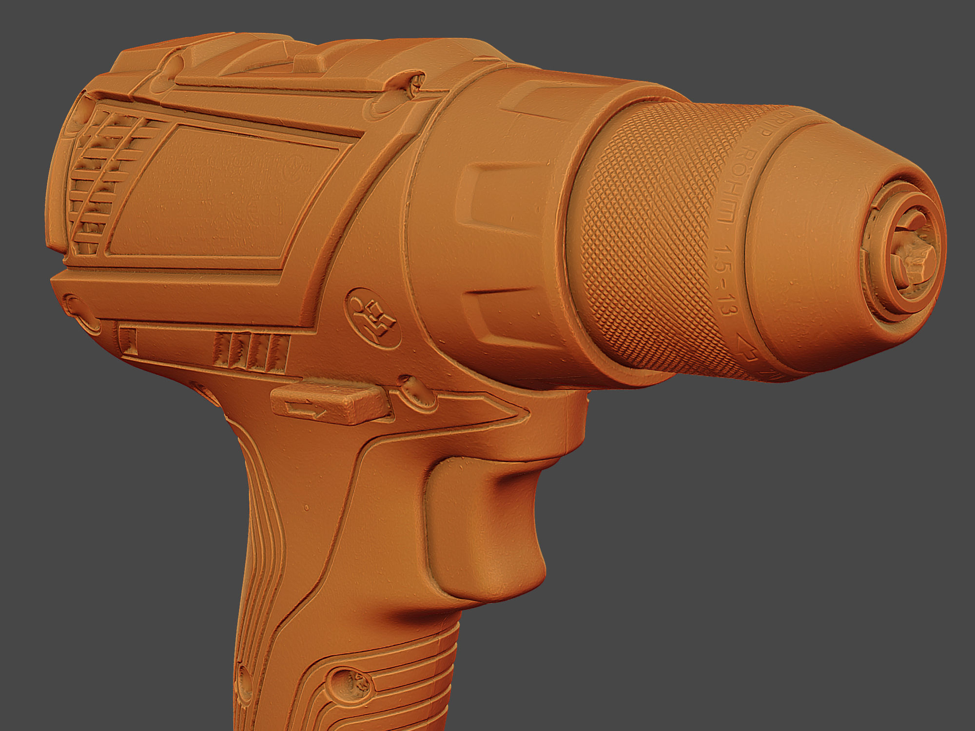 Bosch GSR Screwdriver Raw Scan 3D model_7