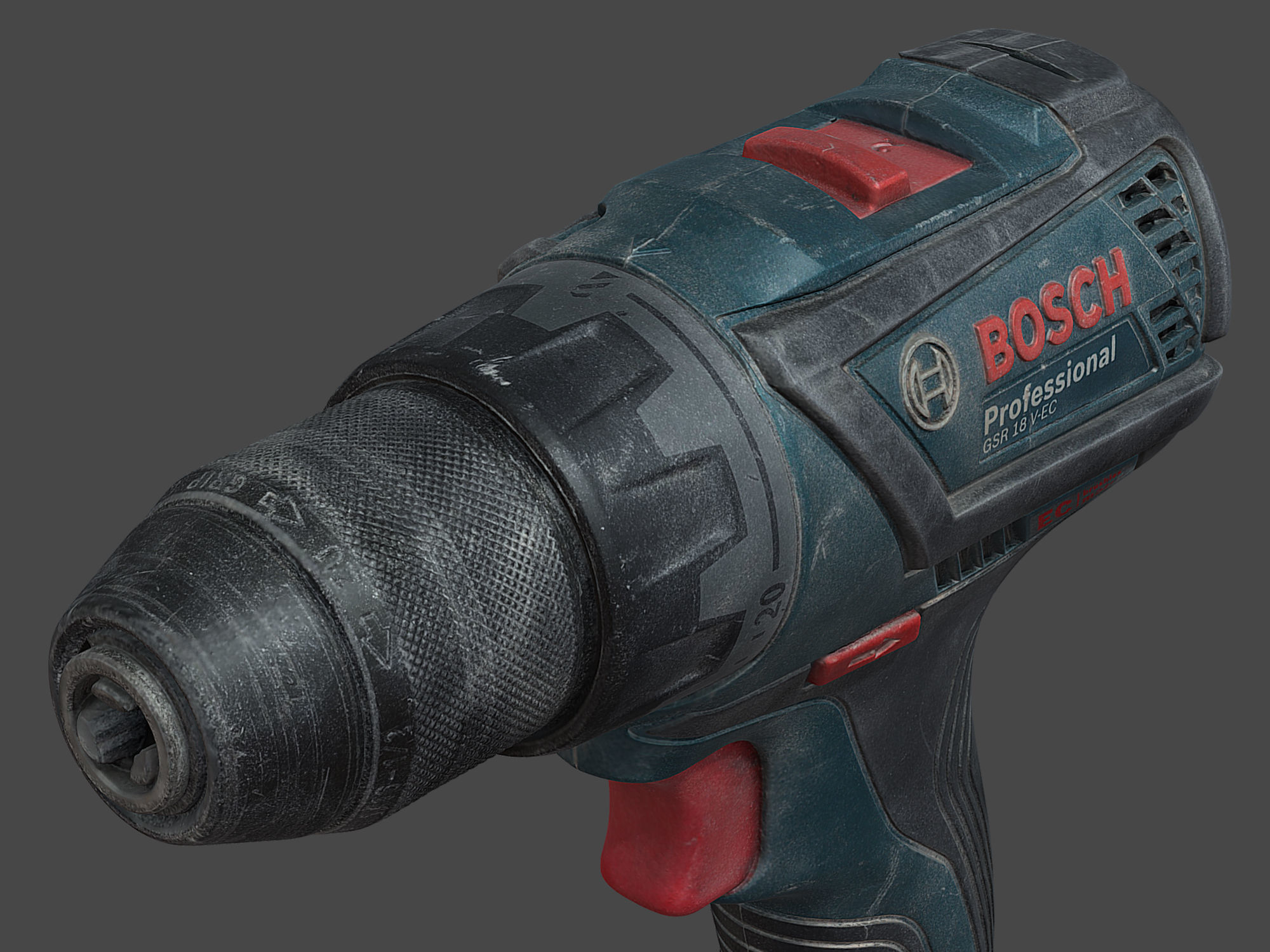 Bosch GSR Screwdriver Raw Scan 3D model_4