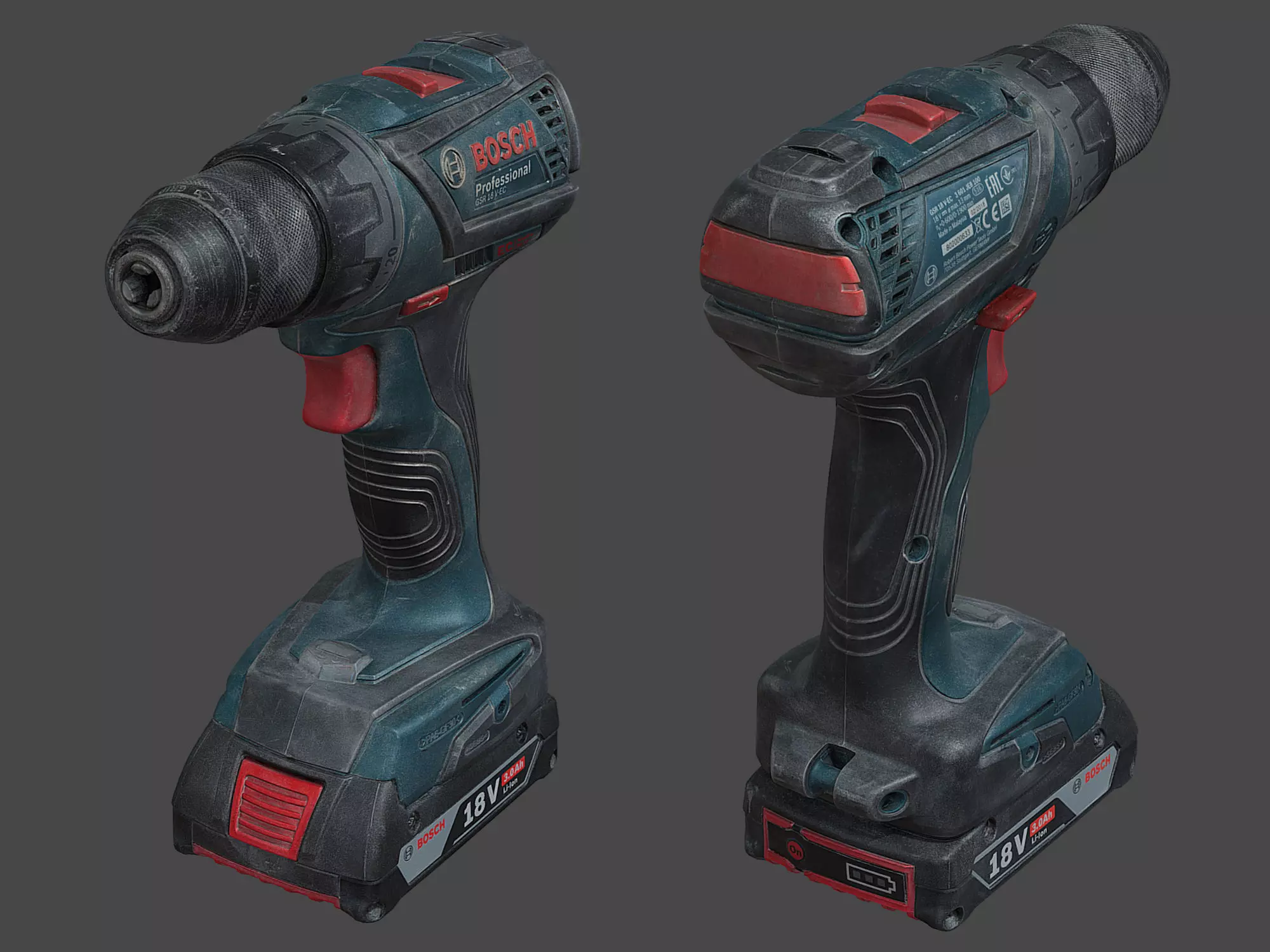 Bosch GSR Screwdriver Raw Scan 3D model_0