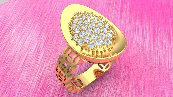 Money ring - Gold bar ring 3D print model