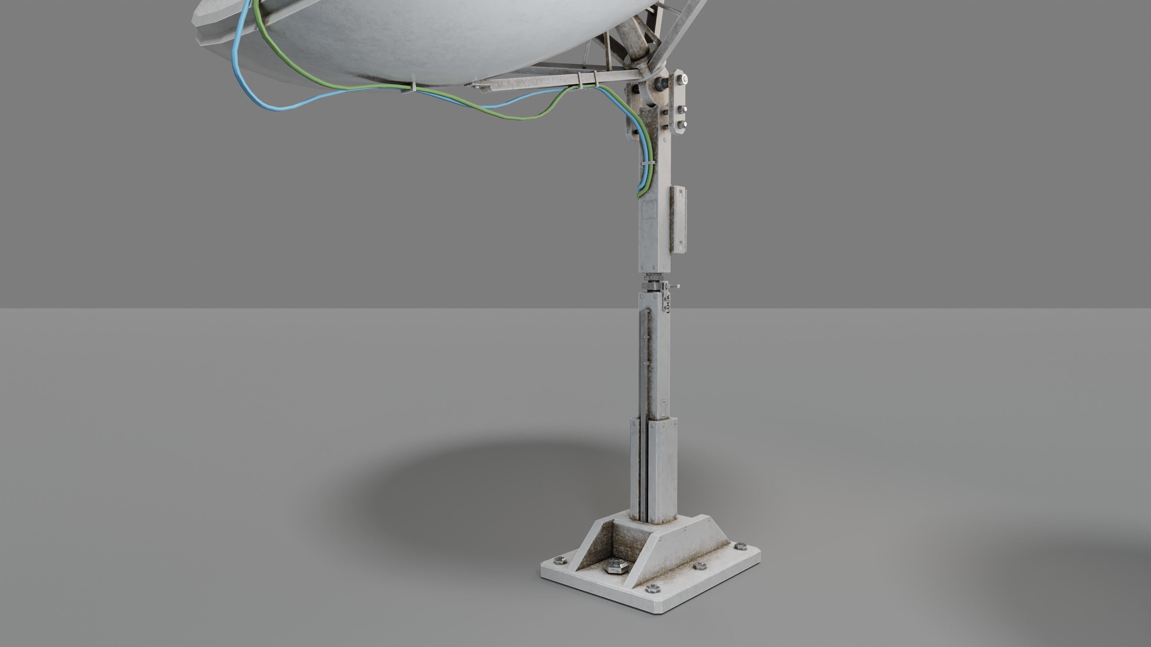 Satellite Antenna  Low-poly 3D model_33