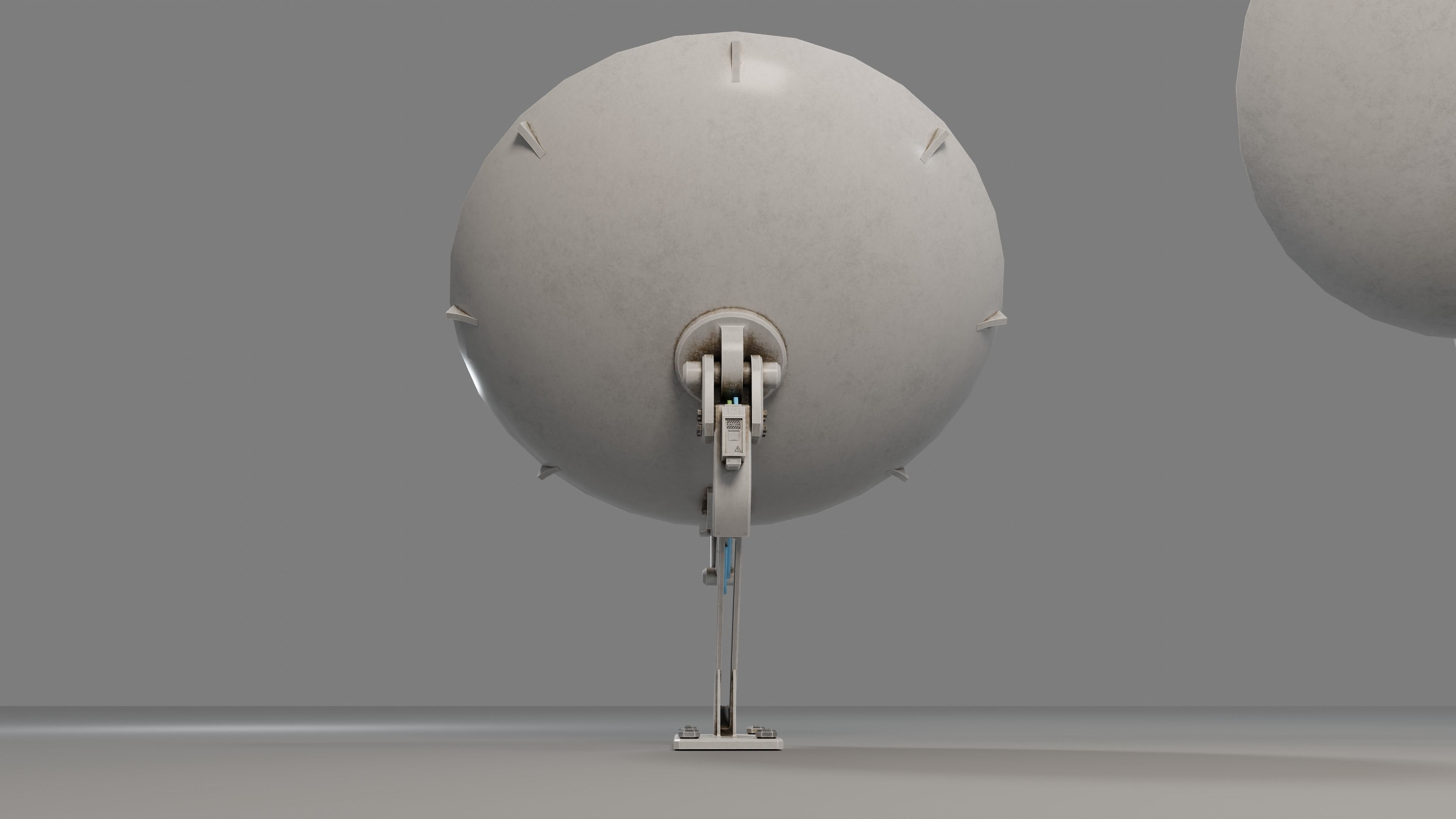 Satellite Antenna  Low-poly 3D model_20