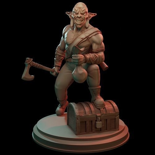 Goblin Miniature 3D print model