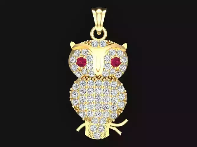 Bird owl pendant