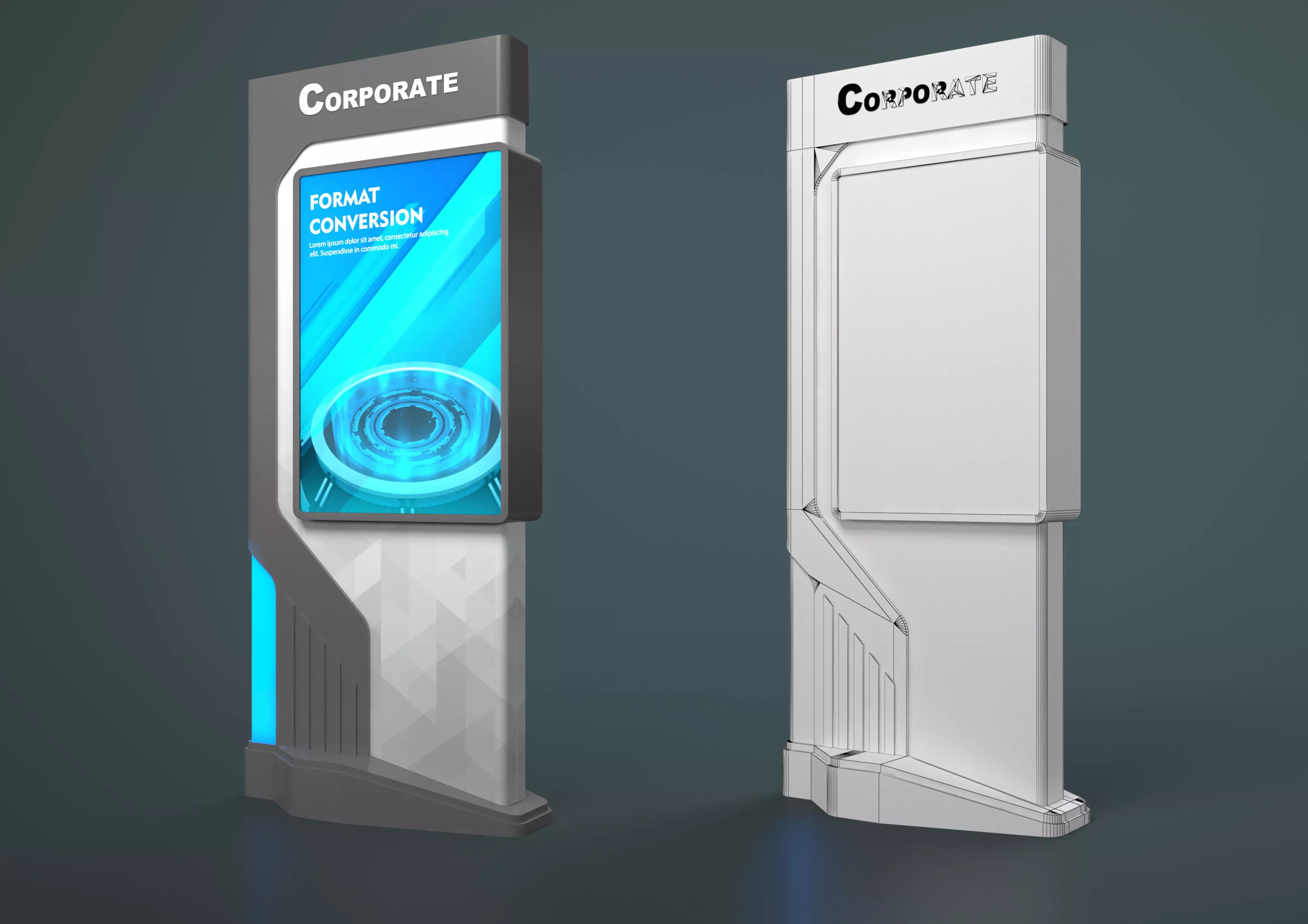 banner stand 3D model