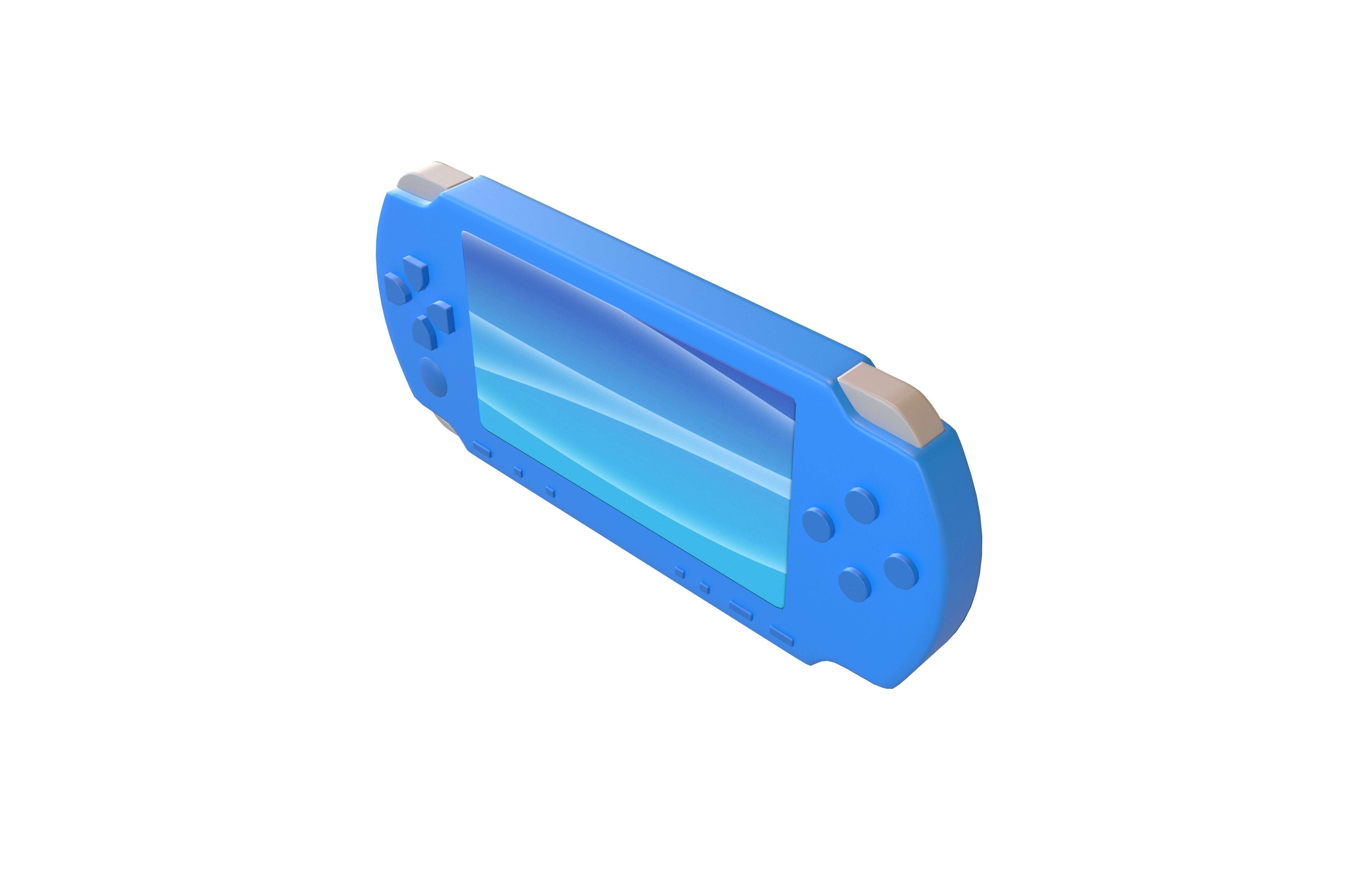 Cartoon PSP v1 008 Low-poly 3D model_2