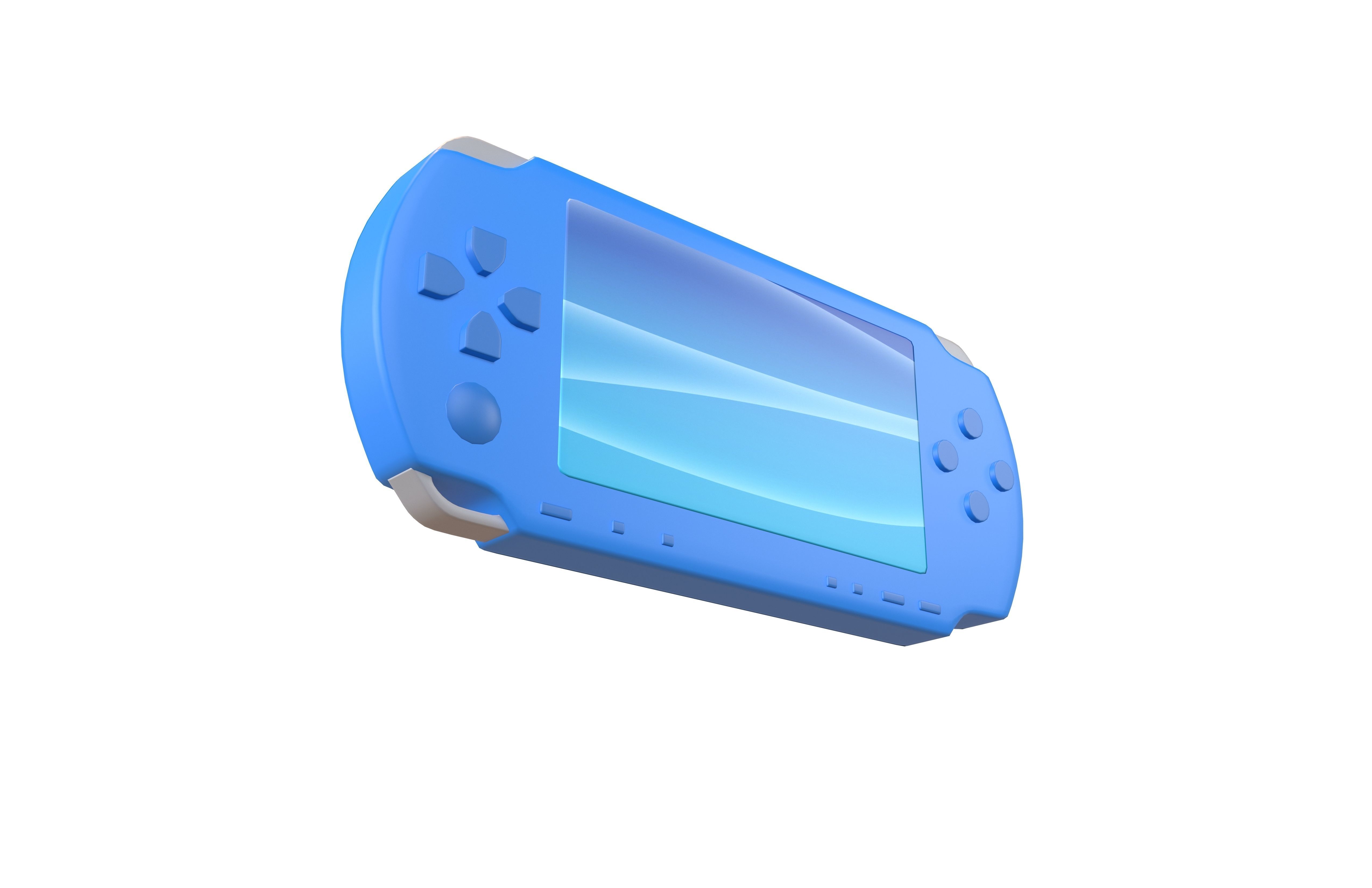 Cartoon PSP v1 008 Low-poly 3D model_3
