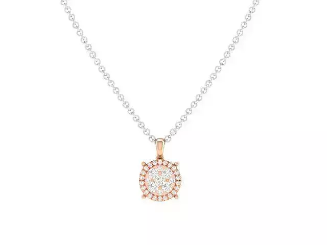 Women square pendant 3dm stl render detail 3D print model