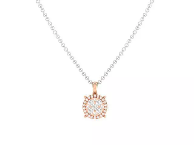Women square pendant 3dm stl render detail 3D print model_0