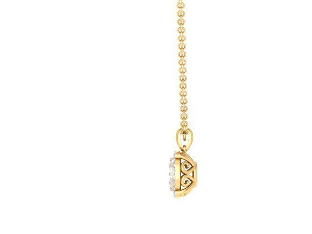 Women square pendant 3dm stl render detail 3D print model_8