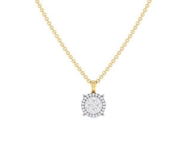 Women square pendant 3dm stl render detail 3D print model_6