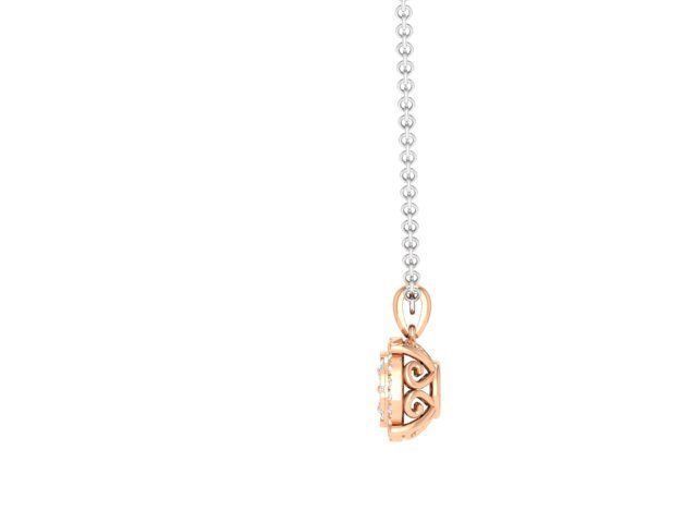 Women square pendant 3dm stl render detail 3D print model_2