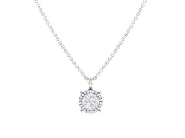 Women square pendant 3dm stl render detail 3D print model_3