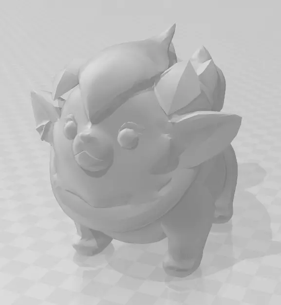 League of Legends TFT - FuryHorn KDA 1 Star  3D print model_0