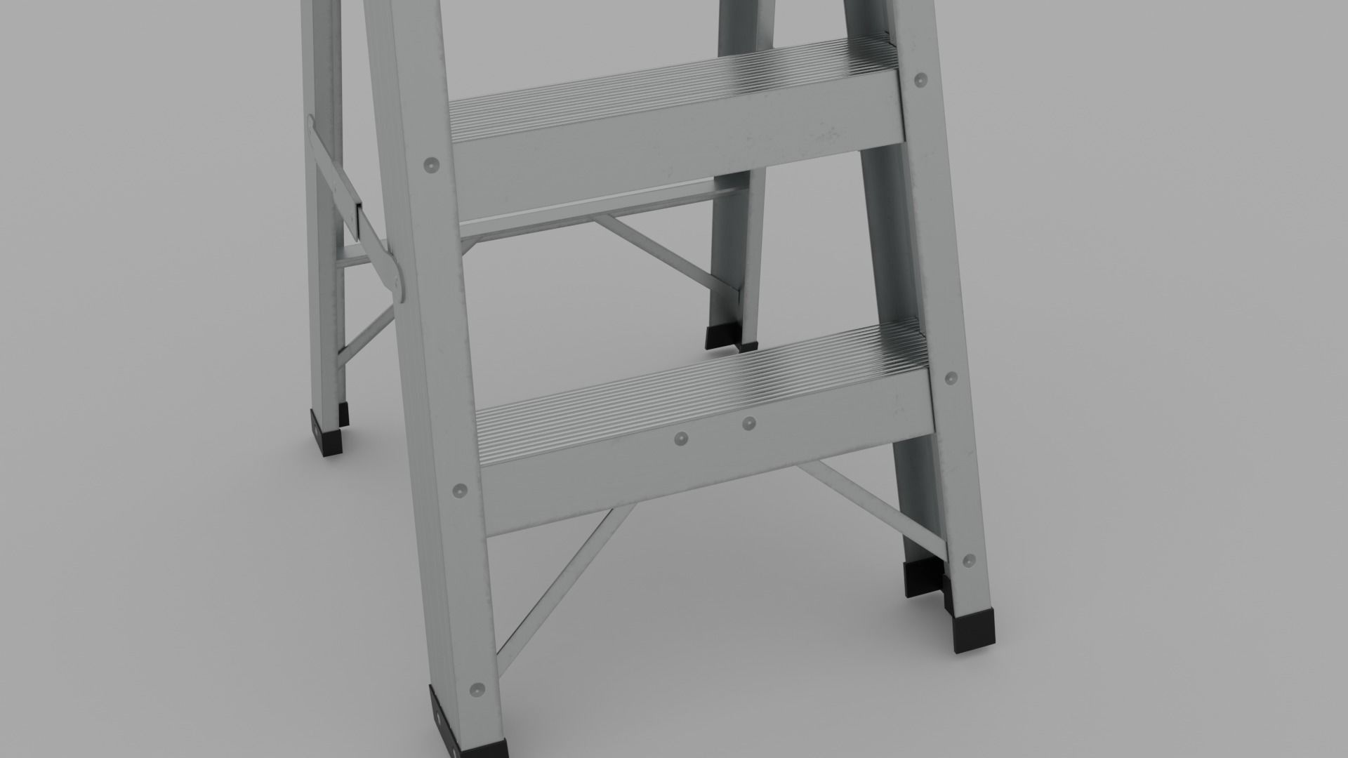 Step Ladder Low-poly 3D model_8